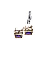 Orecchini Stocco Gioielli Donna in Oro giallo Ametista OAO01 - OAO01